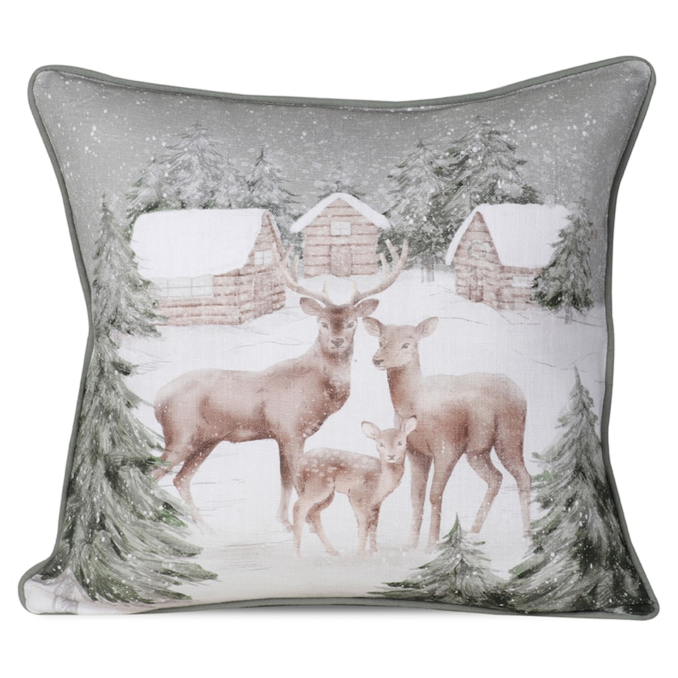 F&F Home printed Stag cushion