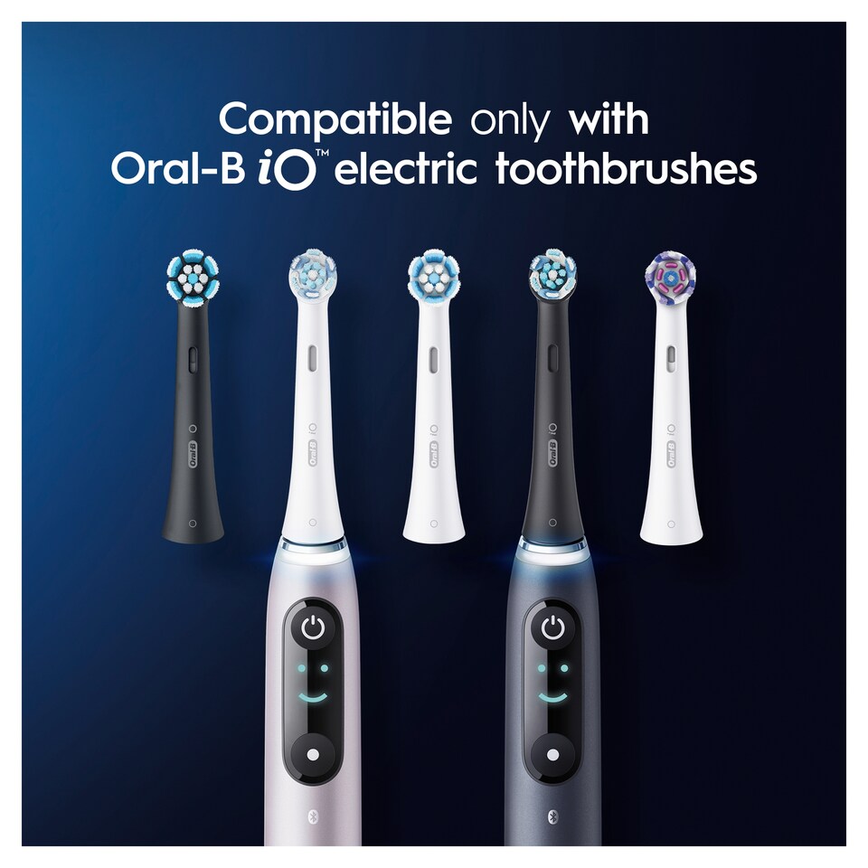 image 1 of Oral-B iO Ultimate Clean Black Electric Toothbrush Heads 2 Pack