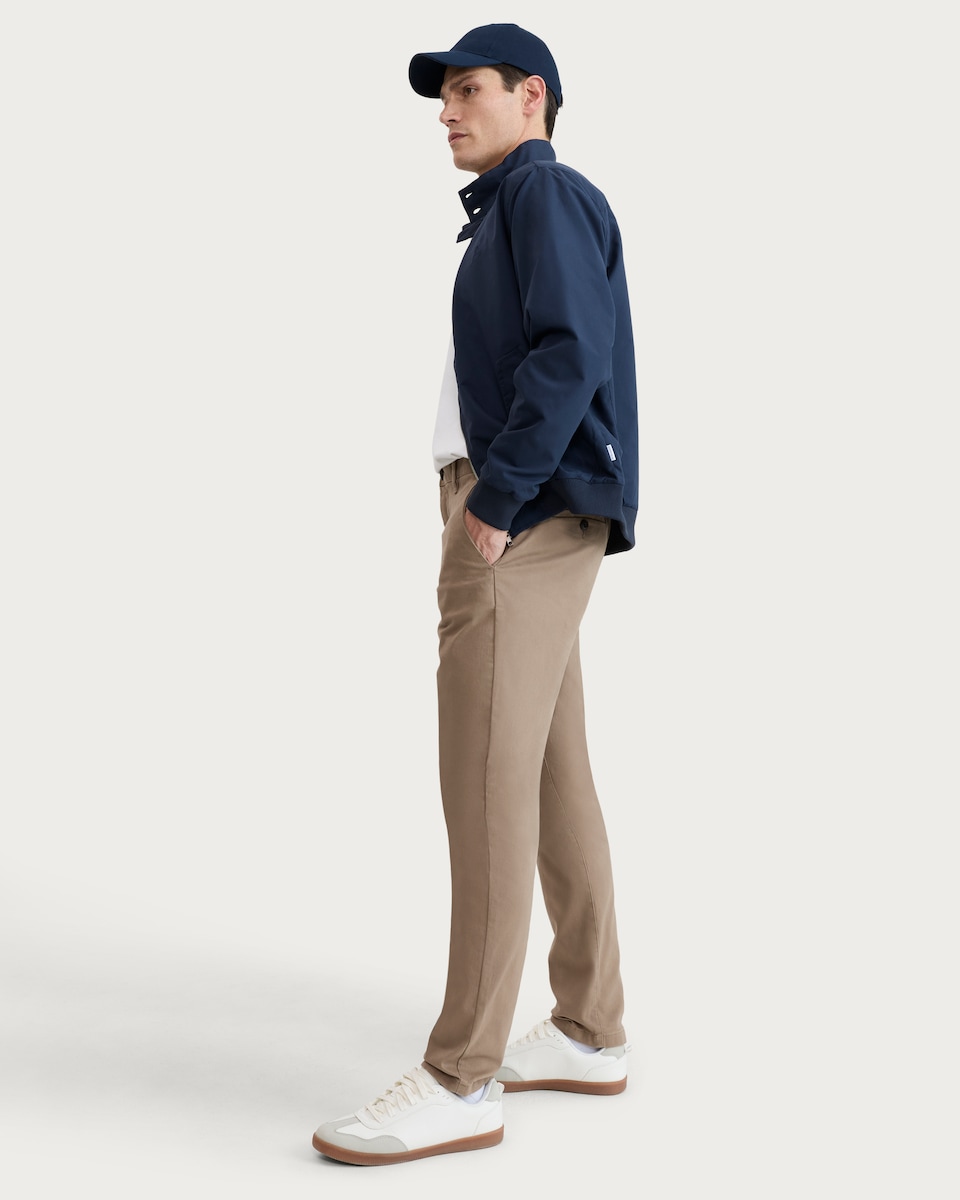 image 1 of F&F FREEF!T® Slim Leg Chino Trousers in Stone