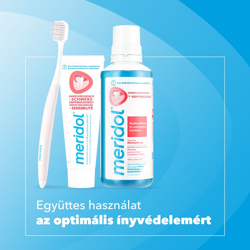 meridol Complete Care szájvíz fogínyvérzés és fogínygyulladás ellen 400 ml 1. kép