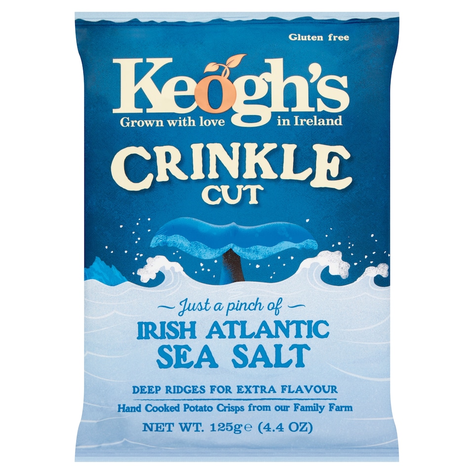 Keogh's Crinkle Cut Atlantic Sea Salt Crisps 125G