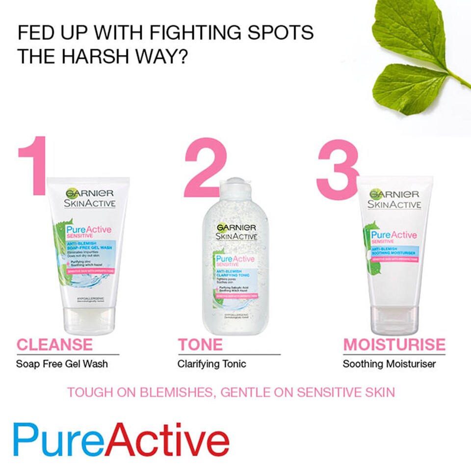 image 1 of Pure Active Sensitive A/Blemish Tonic 200Ml