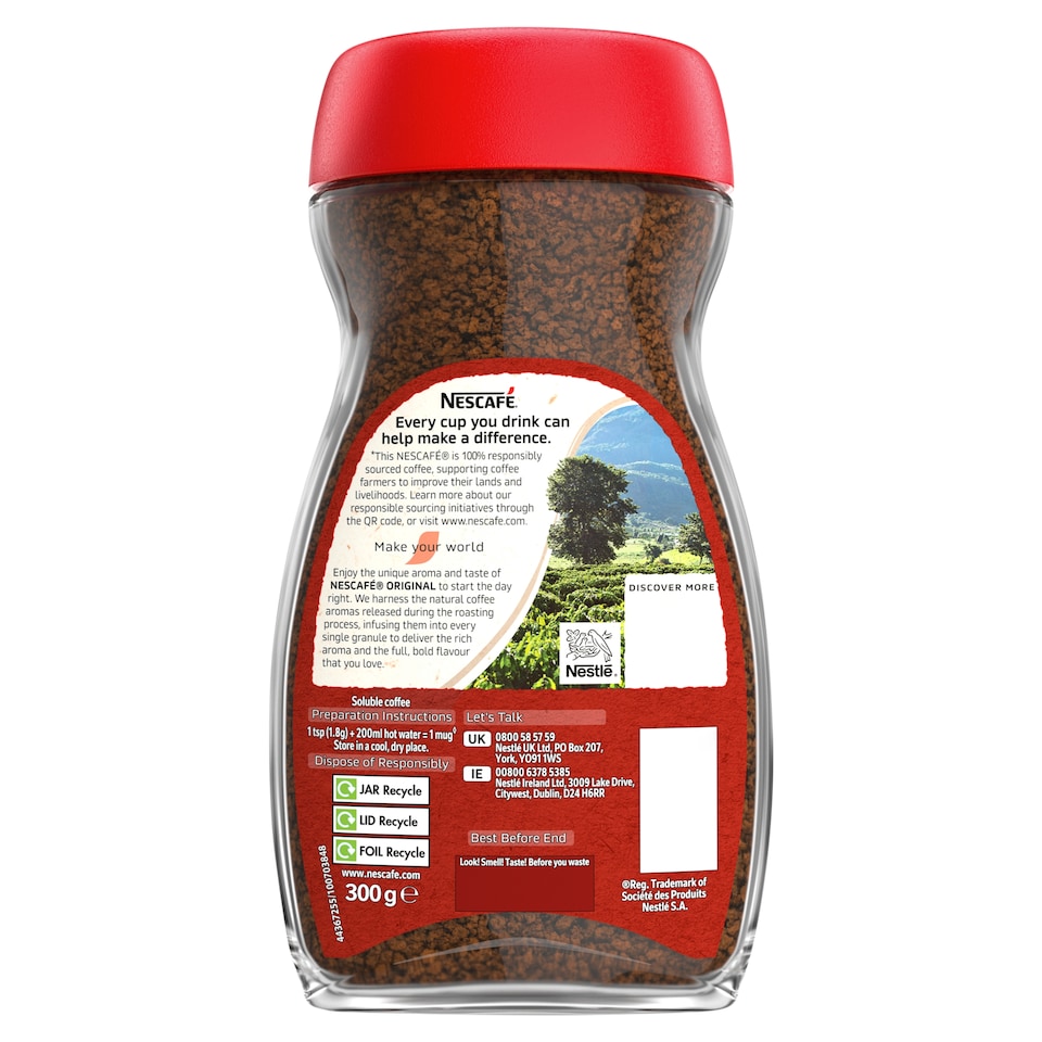 image 1 of Nescafe Original Instant Coffee 300g