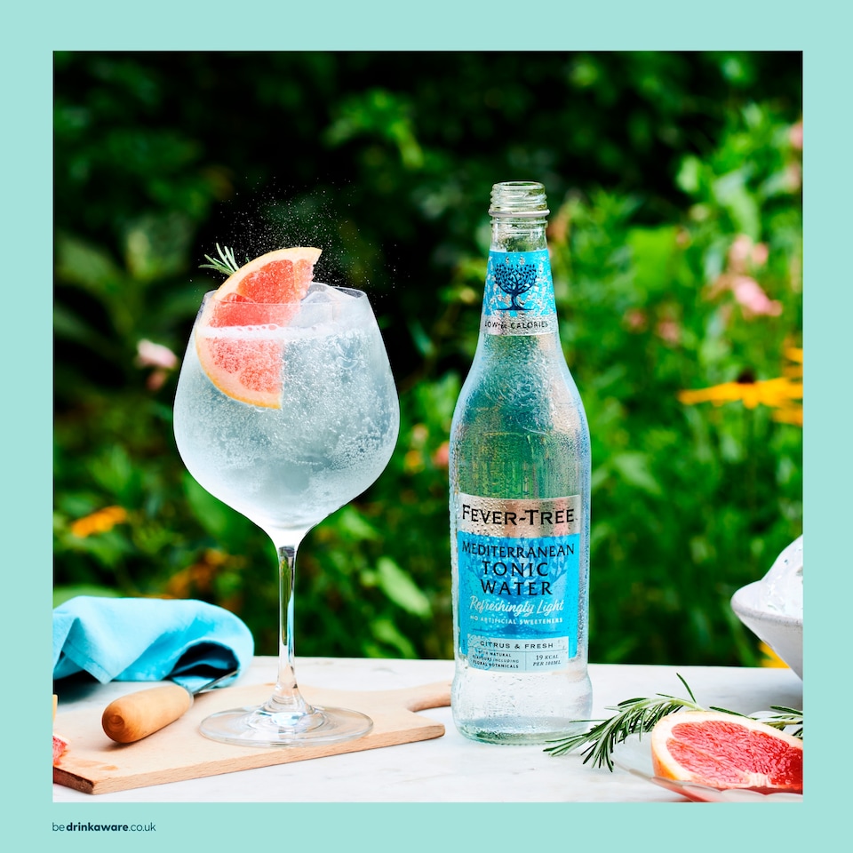 image 1 of Fever-Tree Light Mediterranean Tonic Water Bottle 500ml