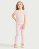 image 2 of F&F Girls 5-Pack Cotton Rich Leggings in Multi Pink