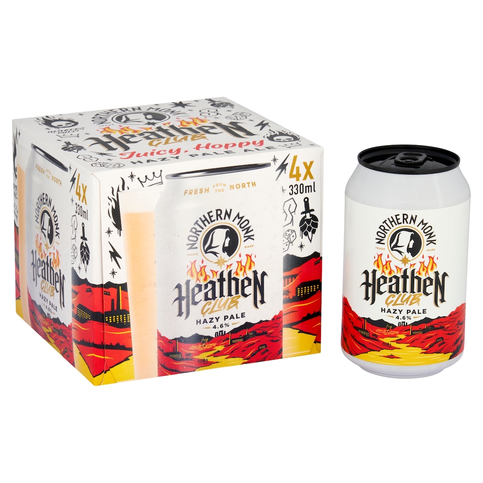 Northern Monk Heathen Club Hazy Pale 4x330ml