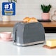 image 3 of Russell Hobbs Honeycomb Toaster Grey
