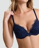 image 2 of F&F 2-Pack Floral Lace Underwired Push Up Bra  in Navy