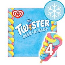 Wall's Twister Peek-A-Blue Ice Lollies 4x70ml