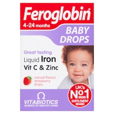 Feroglobin Baby Drops Strawberry Vitamin and Mineral Supplement 30ml