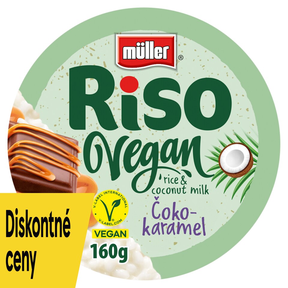 image 1 of Müller Riso Vegan Rice Dessert with Choco-Caramel Taste 160 g