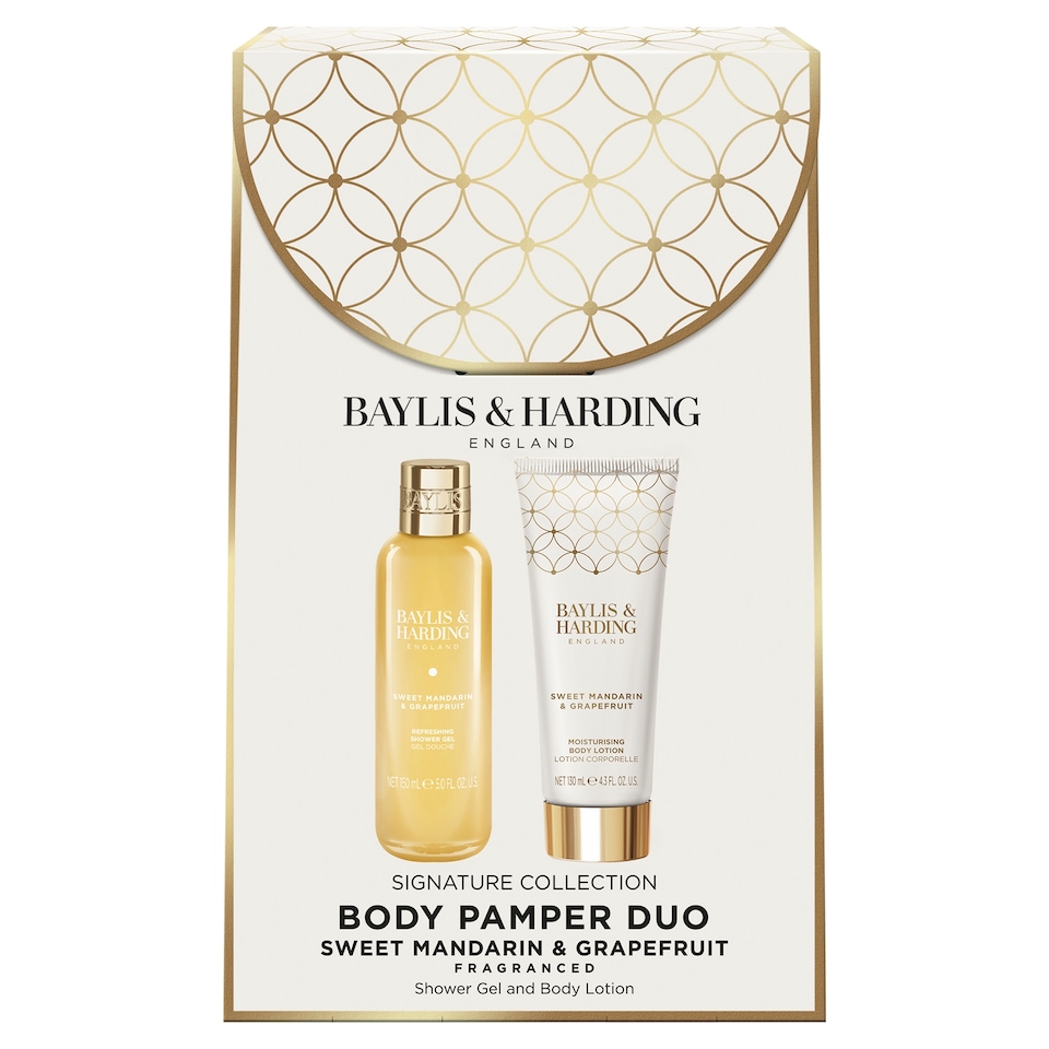 image 1 of Baylis & Harding Sweet Mandarin & Grapefruit Body Pamper Duo Gift Set
