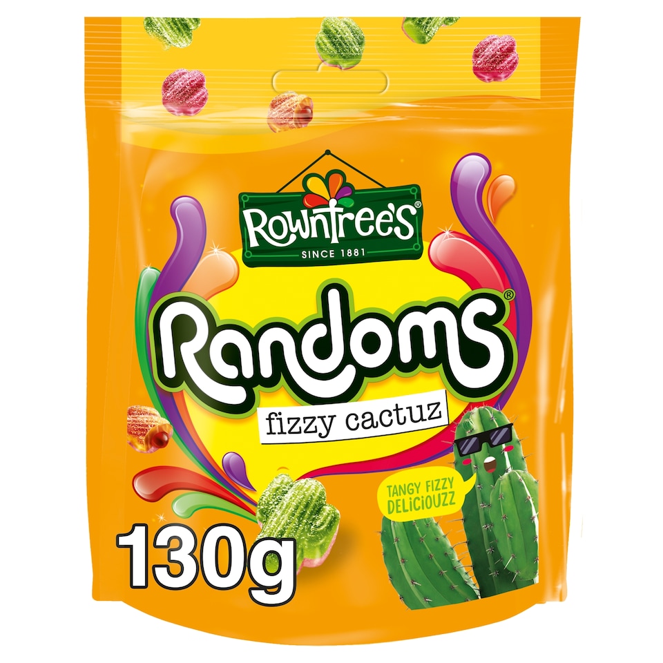 image 1 of Rowntree's Randoms Fizzy Cactuz Sour Sweets 130g