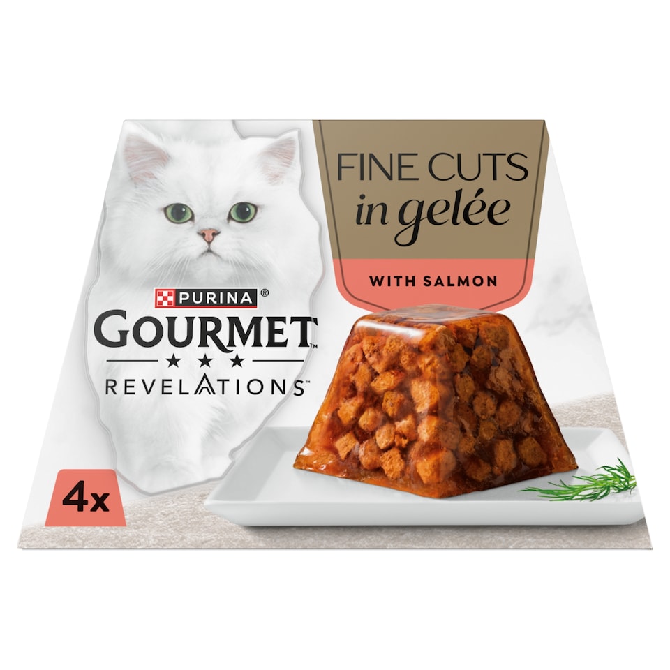 image 1 of Gourmet Revelations Gelée Salmon in Jelly Wet Cat Food 4x57g