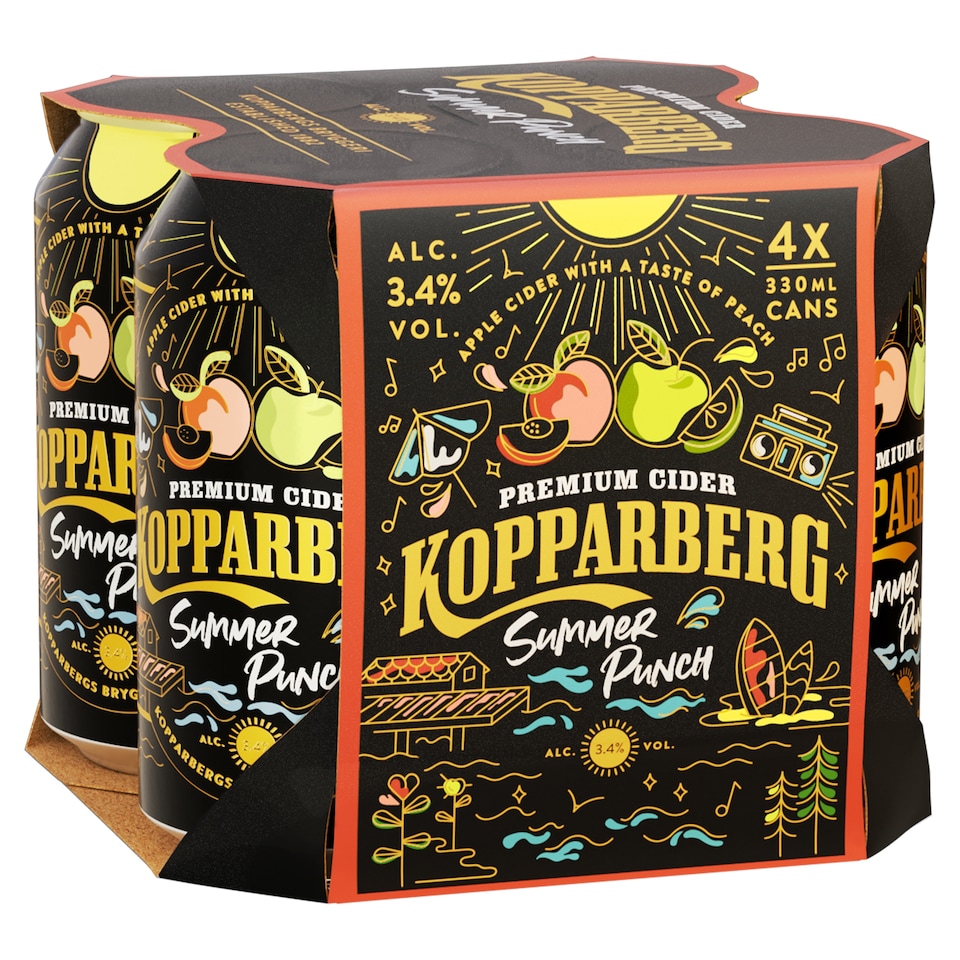 Kopparberg Summer Punch Cider 330ml x 4