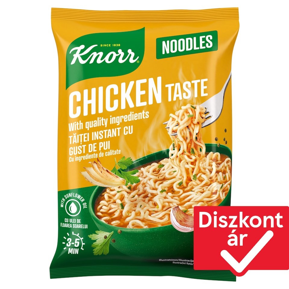 Knorr instant tésztás leves pikáns csirke ízesítéssel 61 g
