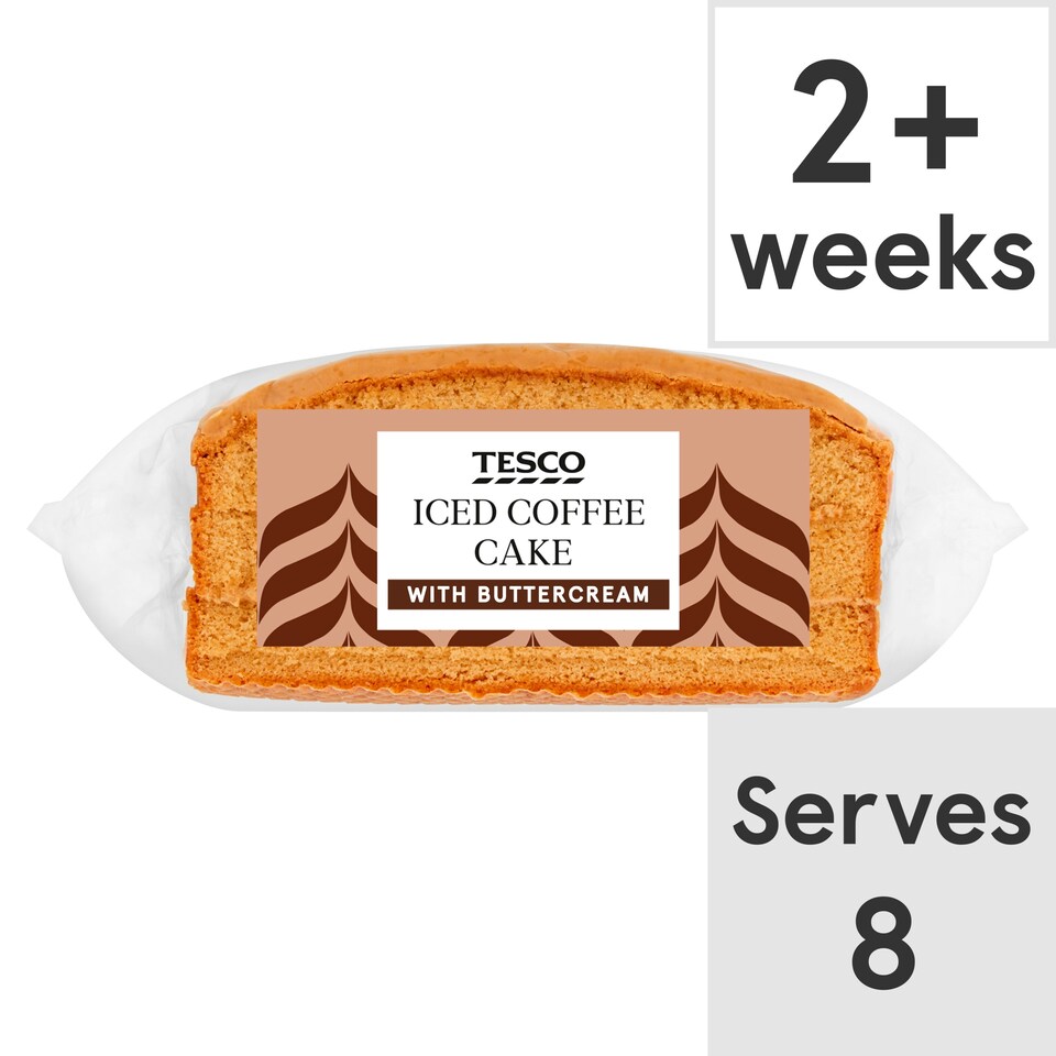 Tesco Iced Coffee Madeira Cake with Buttercream