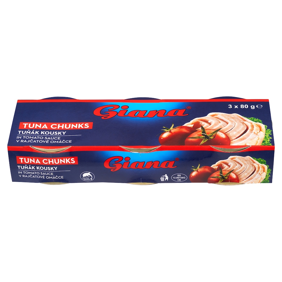 obrázok 1 z Giana Tuniak kúsky v paradajkovej omáčke 3 x 80 (240 g)
