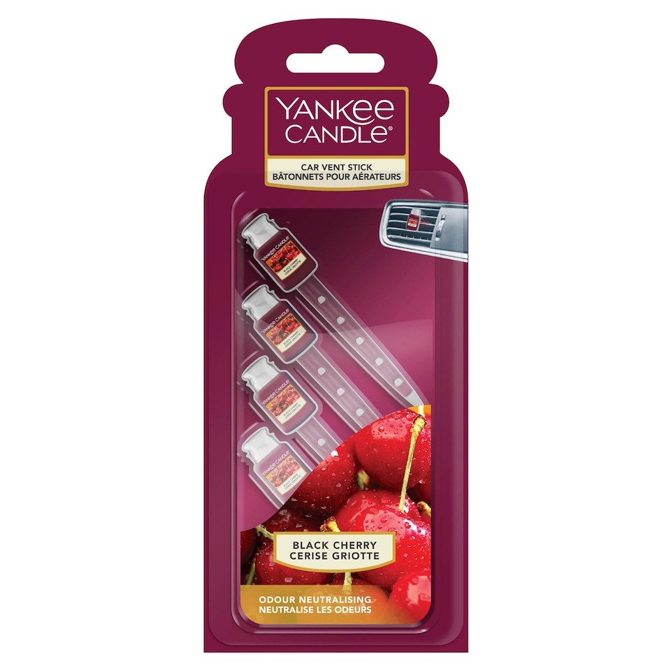 image 1 of Yankee Candle Black Cherry Vent Car Air Freshener