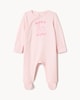 image 1 of F&F Baby Pure Cotton Sister Sleepsuit in Pink