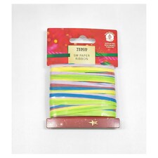 T. Multi coloured paper ribbon 5M