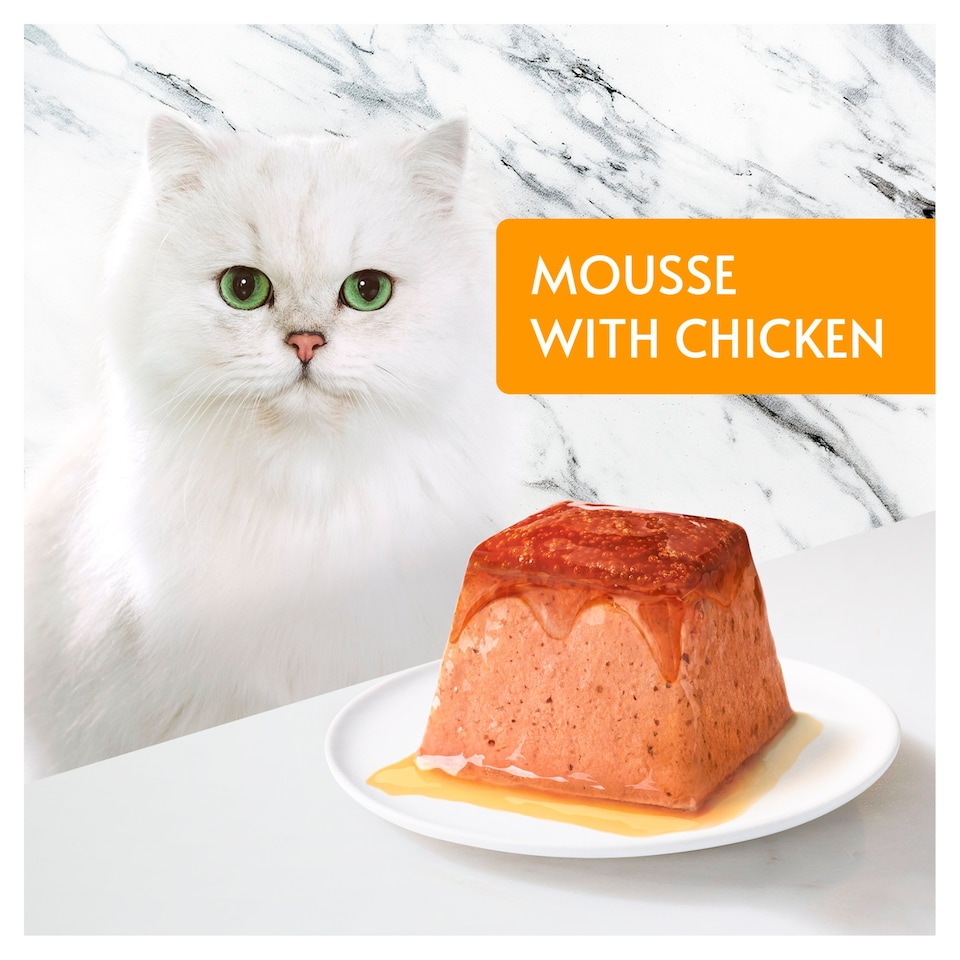 image 1 of GOURMET Revelations Mousse Chicken Wet Cat Food 4x57g