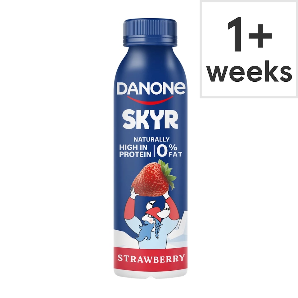 image 1 of Danone Skyr 0% Fat High Protein Strawberry Yoghurt Drink 270g