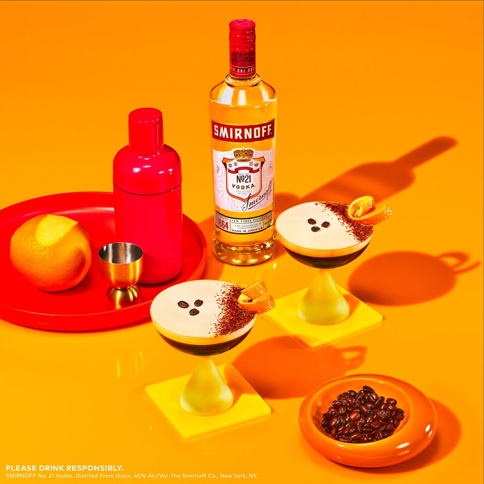 image 1 of Smirnoff No.21 Red Label Vodka Bottle 37.5% Vol 1L