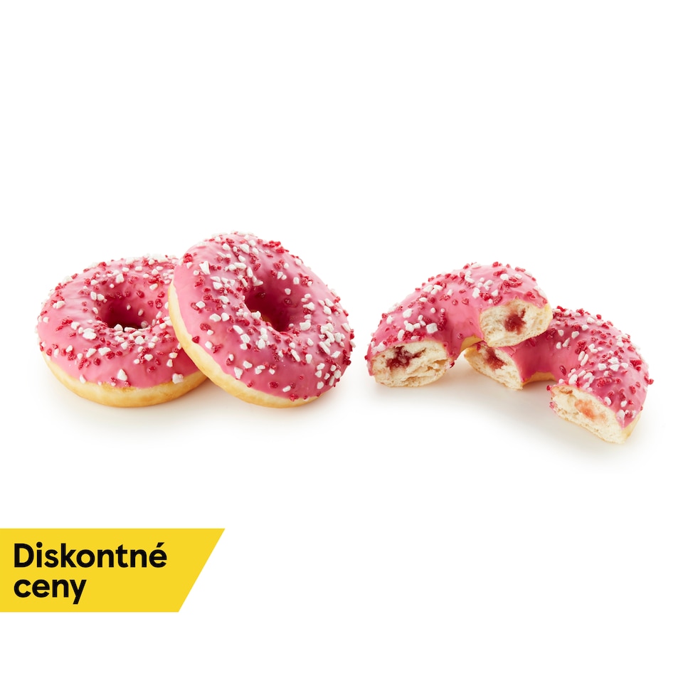 image 1 of Tesco Donut with Pink Icing and Strawberry Flavor 56 g