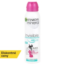 GARNIER MINERAL QUICK DRY Invisible BLACK WHITE COLORS 48 h FRESH ALOE, antiperspirant v spreji