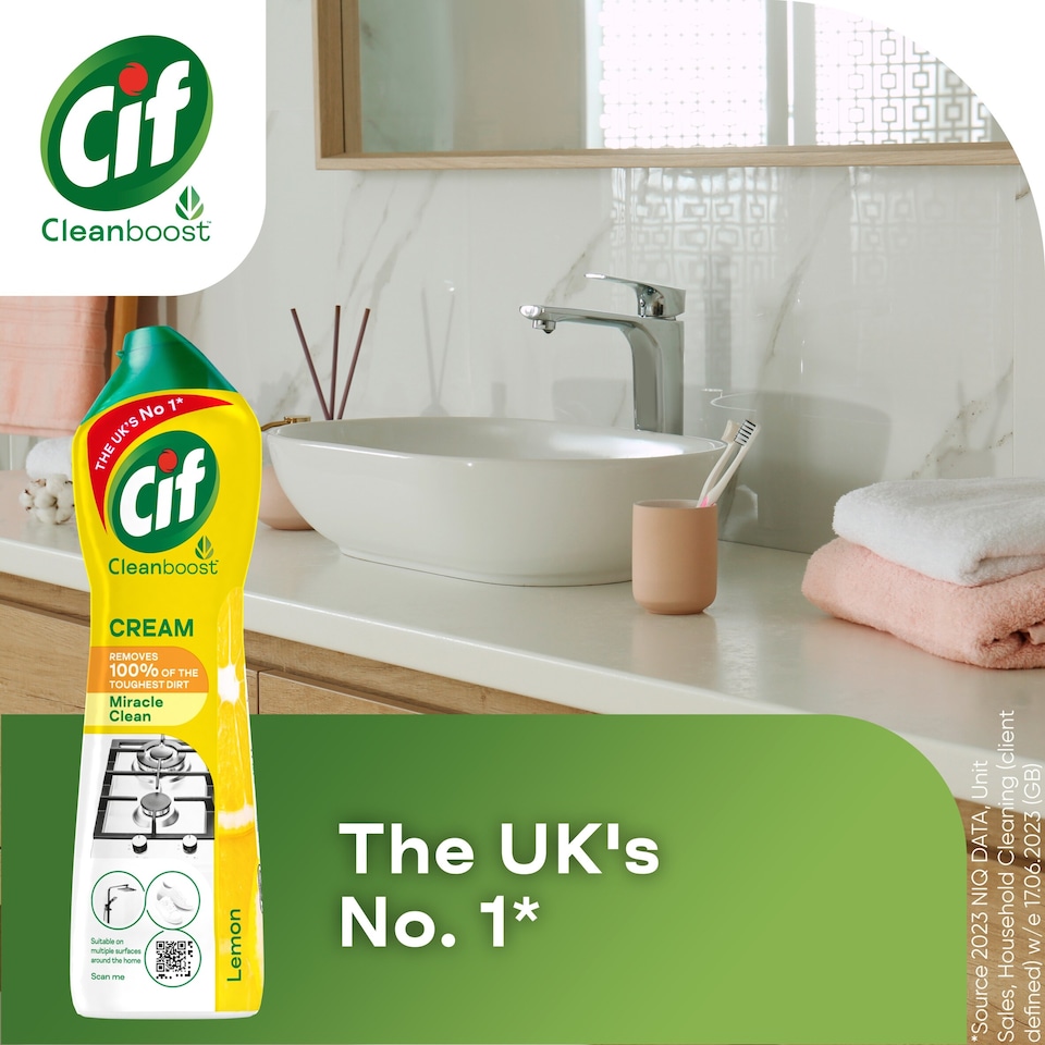 image 1 of Cif Lemon Cream Cleaner 500Ml