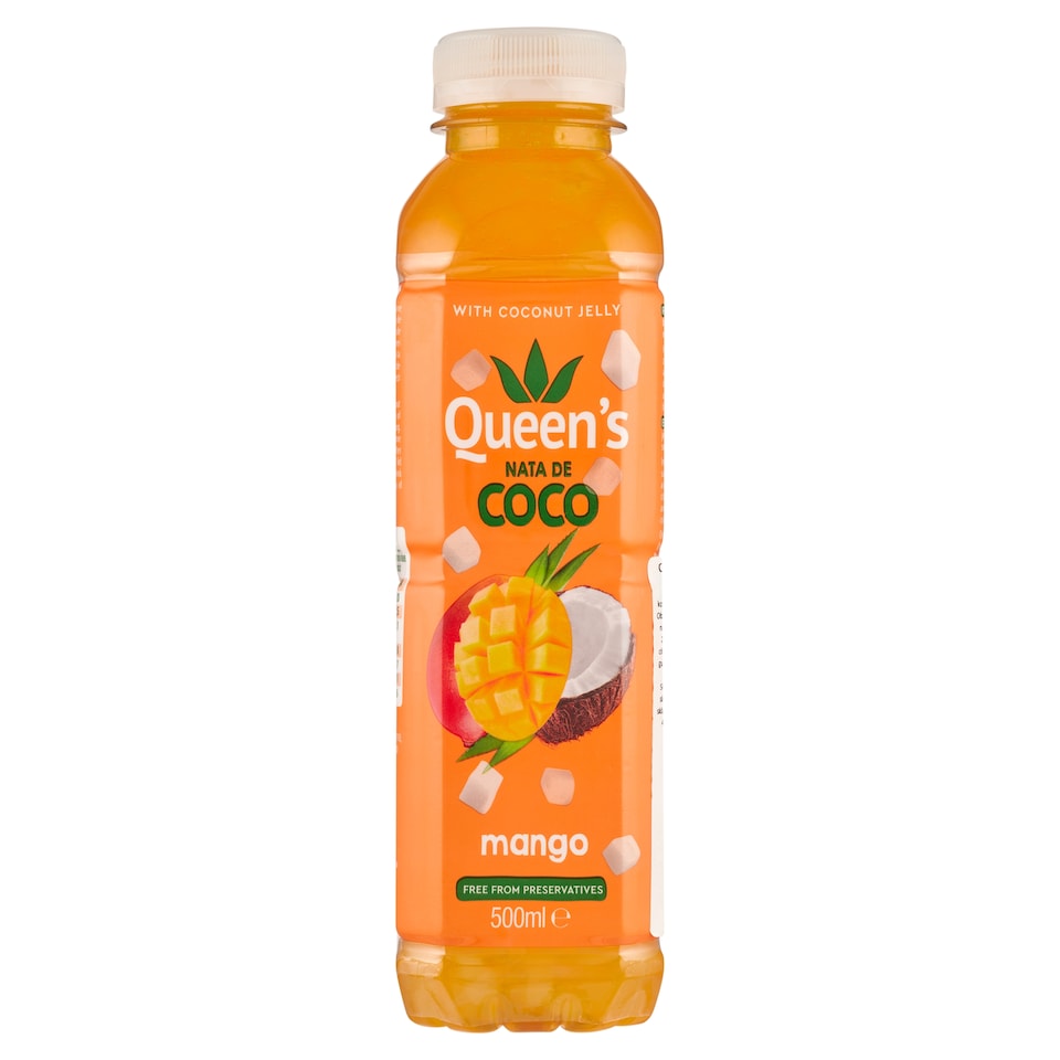 Queen's Nata de coco mango nesýtený nealkoholický nápoj 500 ml