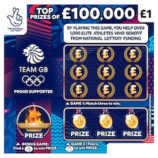 £100,000 PARIS Scratchcard