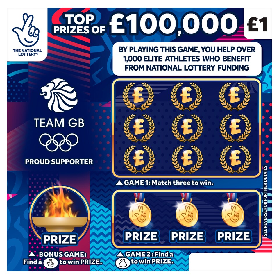 £100,000 PARIS Scratchcard