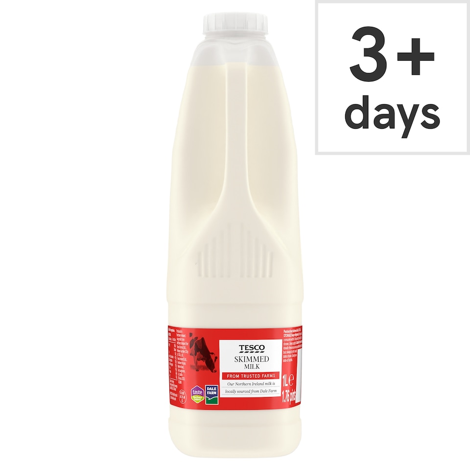 Tesco Skimmed Milk 1L