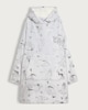 image 4 of Disney Winnie the Pooh Eeyore Fleece Hoodie in Grey