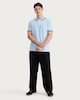 image 2 of F&F Cotton Rich Tipped Short Sleeved Polo Shirt in Blue