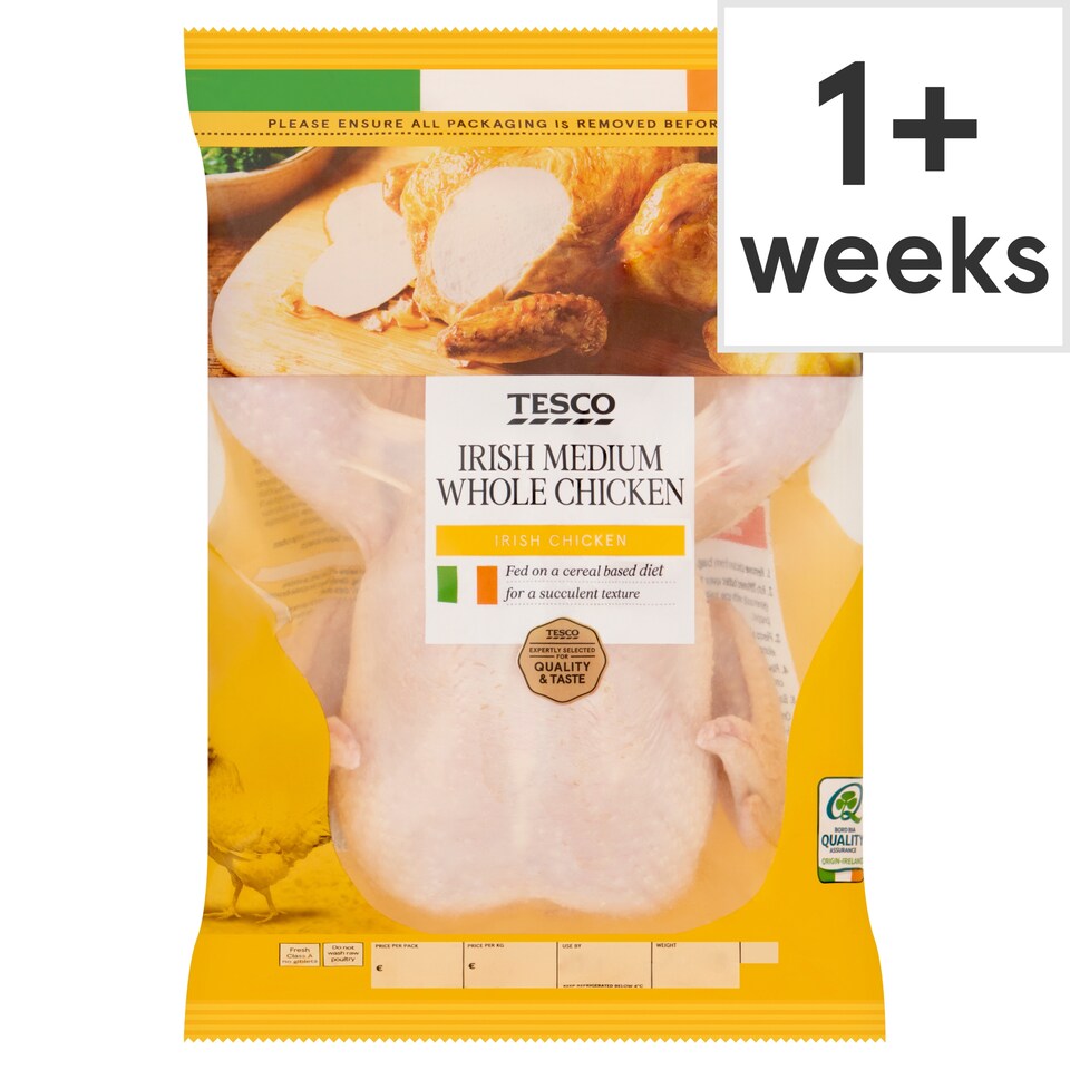 Tesco Fresh Whole Chicken Medium 1.5Kg