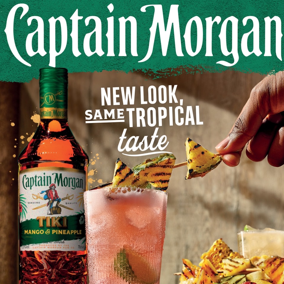 image 1 of Captain Morgan Tiki Mango & Pineapple Rum Based Spirit 25% 70Cl 
