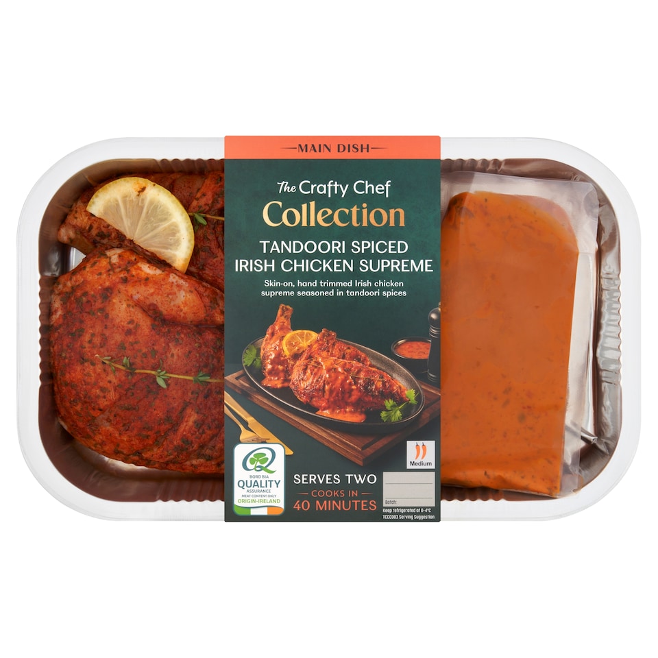 The Crafty Chef Collection Tandoori Spiced Irish Chicken Supreme 640g