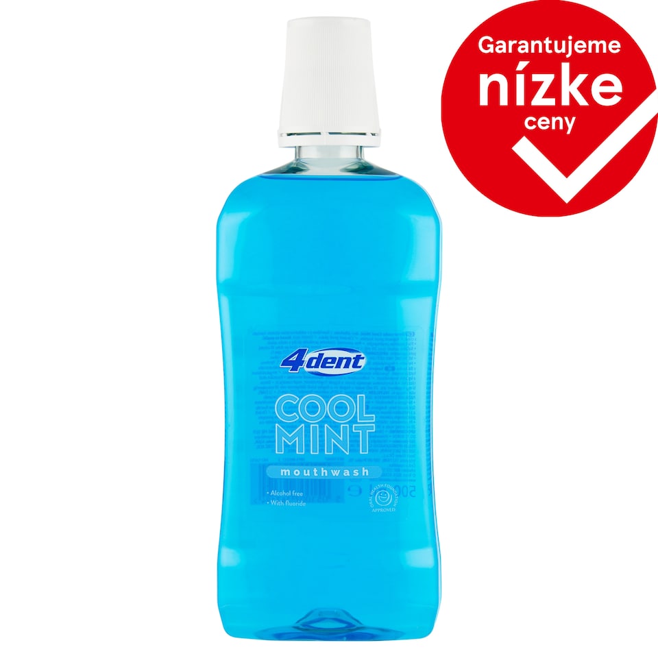 4Dent Cool Mint ústna voda 500 ml