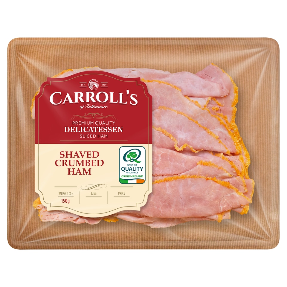 Carroll's Of Tullamore Shaved Crumbed Ham 150G