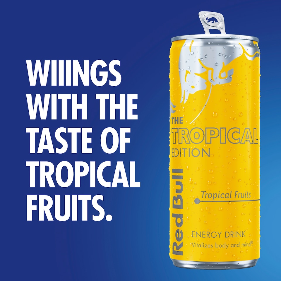 image 1 of Red Bull The Tropical Edition Energy Drink - Tropical Fruits 355ml