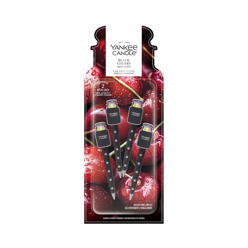 image 1 of Yankee Candle Black Cherry Vent Car Air Freshener