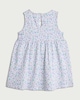 image 2 of F&F Baby Pure Cotton Floral Print Sleeveless Dress in Blue