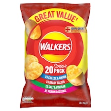 Walkers Classic Variety Multipack Crisps 20x25g