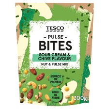 Tesco Sour Cream & Chive Flavour Nut & Pulse Mix 200G