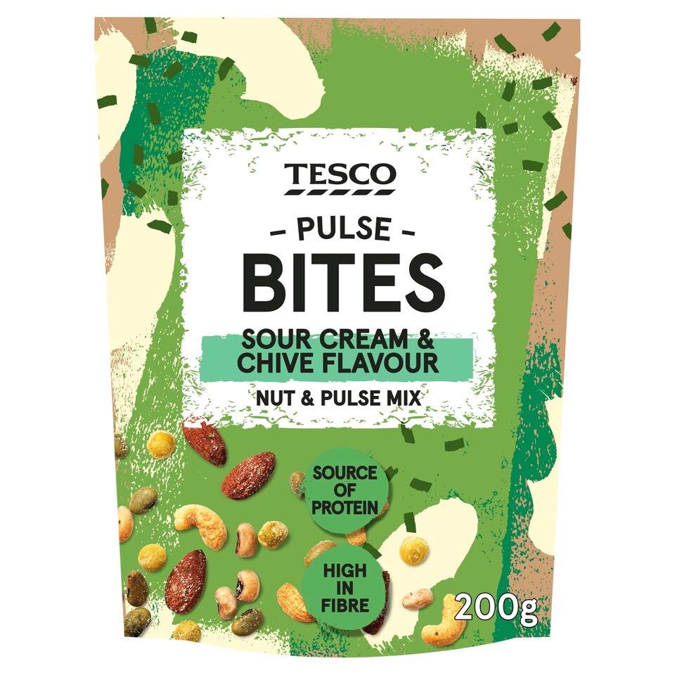 Tesco Sour Cream & Chive Flavour Nut & Pulse Mix 200G