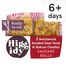 Higgidy Ham Hock & Cheddar Sausage Rolls x2 54g