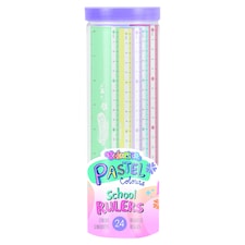 Colorino Rulers 20 cm Mix Colours 24 pcs